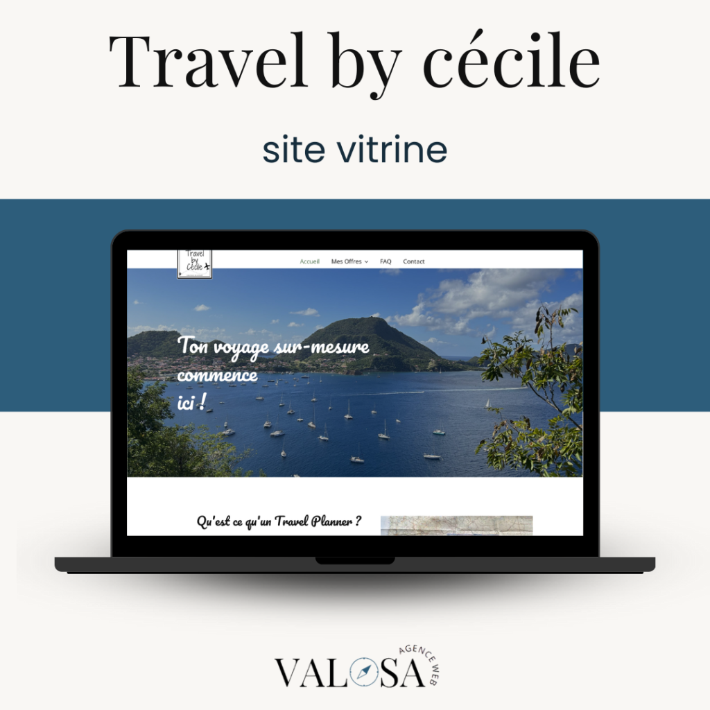 Création du site vitrine Travel by cécile