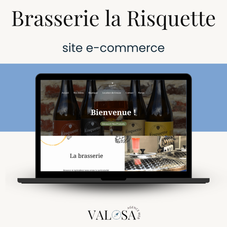 Création du site e-commerce Brasserie la risquette